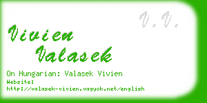 vivien valasek business card